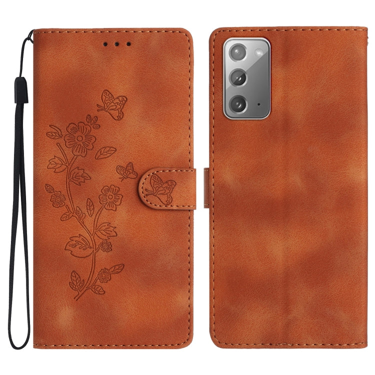 Flower Butterfly Embossing Pattern Leather Phone Case, For Samsung Galaxy A12, For Samsung Galaxy A42 5G, For Samsung Galaxy Note20 Ultra, For Samsung Galaxy Note20, For Samsung Galaxy A21s, For Samsung Galaxy S20 Ultra, For Samsung Galaxy S20         ...