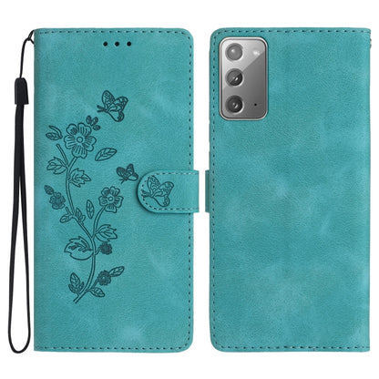Flower Butterfly Embossing Pattern Leather Phone Case, For Samsung Galaxy A12, For Samsung Galaxy A42 5G, For Samsung Galaxy Note20 Ultra, For Samsung Galaxy Note20, For Samsung Galaxy A21s, For Samsung Galaxy S20 Ultra, For Samsung Galaxy S20         ...