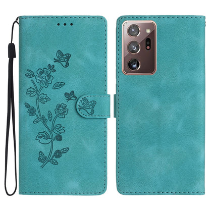 Flower Butterfly Embossing Pattern Leather Phone Case, For Samsung Galaxy A12, For Samsung Galaxy A42 5G, For Samsung Galaxy Note20 Ultra, For Samsung Galaxy Note20, For Samsung Galaxy A21s, For Samsung Galaxy S20 Ultra, For Samsung Galaxy S20         ...