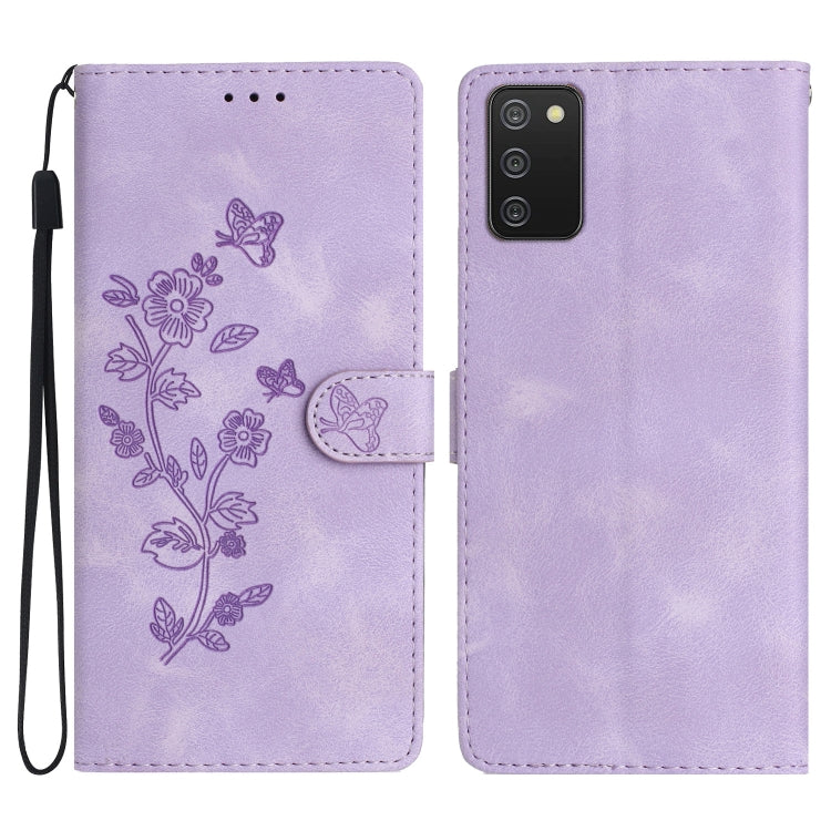 Flower Butterfly Embossing Pattern Leather Phone Case, For Samsung Galaxy S22 5G, For Samsung Galaxy A13 5G, For Samsung Galaxy M32, For Samsung Galaxy A41, For Samsung Galaxy A22 4G, For Samsung Galaxy A22 5G, For Samsung Galaxy S21 FE 5G             ...