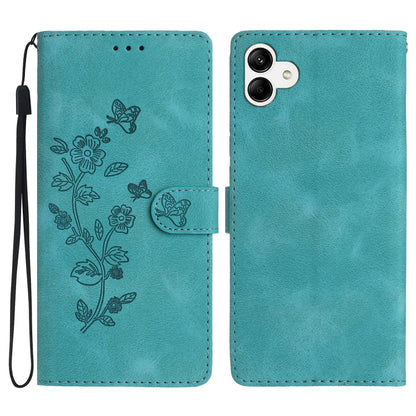 Flower Butterfly Embossing Pattern Leather Phone Case, For Samsung Galaxy S23 5G, For Samsung Galaxy A14 5G, For Samsung Galaxy A04, For Samsung Galaxy A04s, For Samsung Galaxy S20 FE, For Samsung Galaxy M53, For Samsung Galaxy M23                     ...
