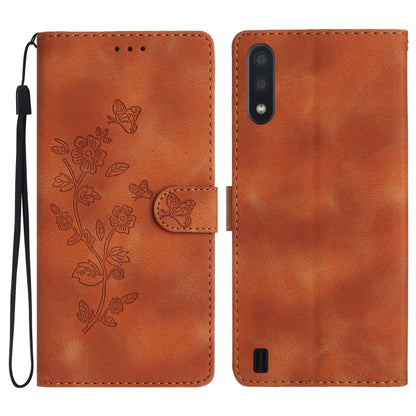 Flower Butterfly Embossing Pattern Leather Phone Case, For Samsung Galaxy A10 / M10, For Samsung Galaxy A20 / A30, For Samsung Galaxy A50, For Samsung Galaxy S10e, For Samsung Galaxy S10+, For Samsung Galaxy S10