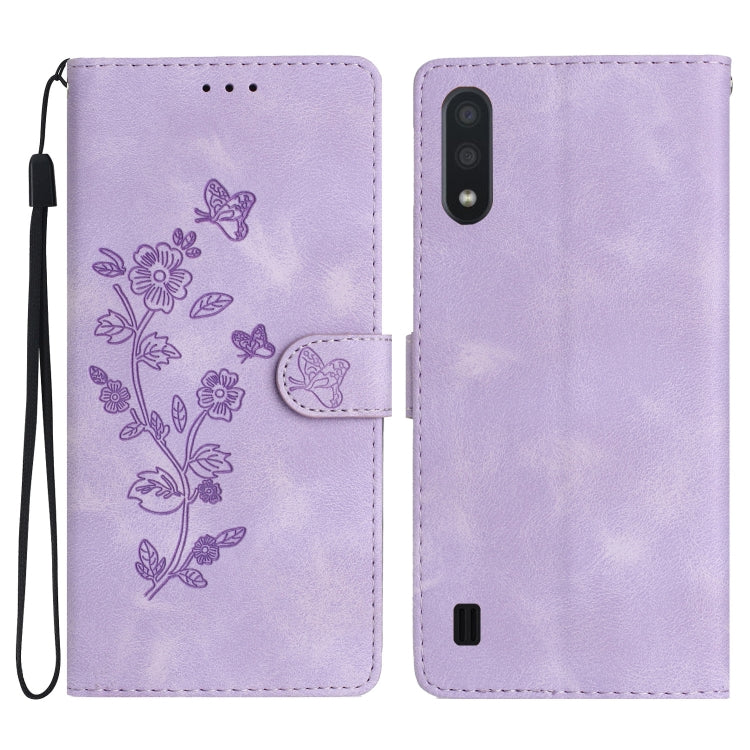 Flower Butterfly Embossing Pattern Leather Phone Case, For Samsung Galaxy A10 / M10, For Samsung Galaxy A20 / A30, For Samsung Galaxy A50, For Samsung Galaxy S10e, For Samsung Galaxy S10+, For Samsung Galaxy S10