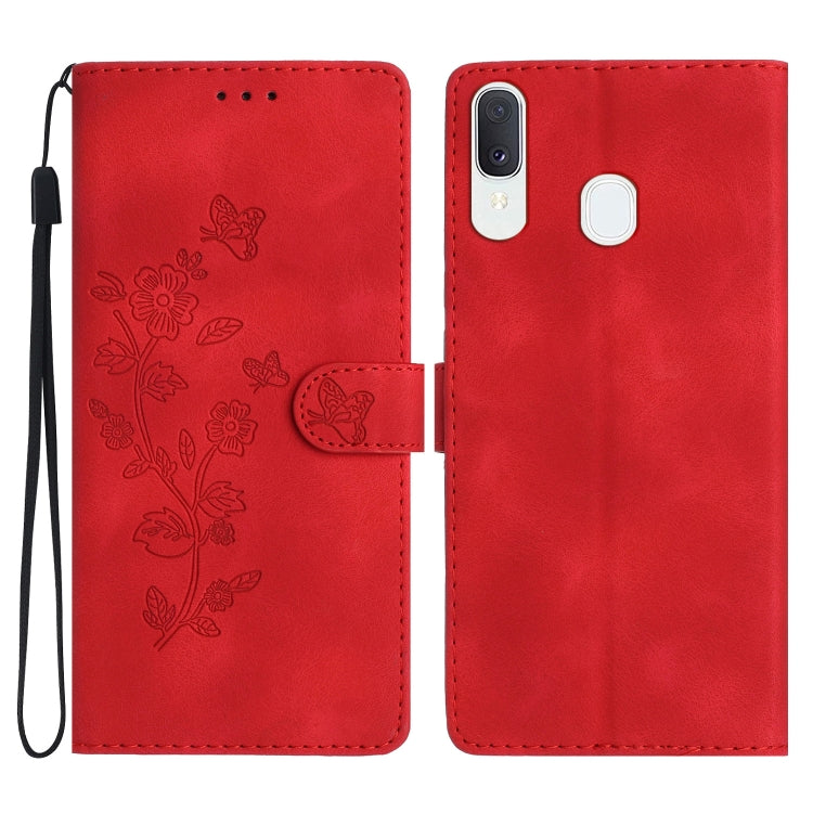 Flower Butterfly Embossing Pattern Leather Phone Case, For Samsung Galaxy A71 4G, For Samsung Galaxy A51 4G, For Samsung Galaxy A20s, For Samsung Galaxy Note10, For Samsung Galaxy Note10+, For Samsung Galaxy A20e, For Samsung Galaxy A70                ...