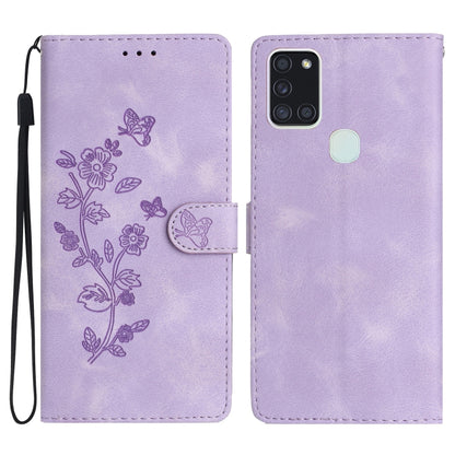 Flower Butterfly Embossing Pattern Leather Phone Case, For Samsung Galaxy A71 4G, For Samsung Galaxy A51 4G, For Samsung Galaxy A20s, For Samsung Galaxy Note10, For Samsung Galaxy Note10+, For Samsung Galaxy A20e, For Samsung Galaxy A70                ...