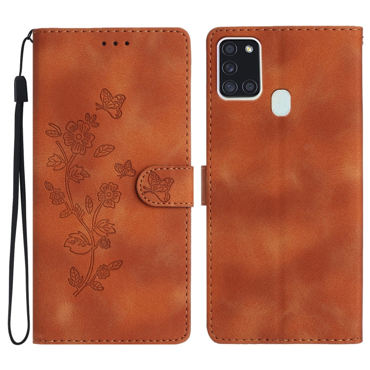 Flower Butterfly Embossing Pattern Leather Phone Case, For Samsung Galaxy A12, For Samsung Galaxy A42 5G, For Samsung Galaxy Note20 Ultra, For Samsung Galaxy Note20, For Samsung Galaxy A21s, For Samsung Galaxy S20 Ultra, For Samsung Galaxy S20         ...
