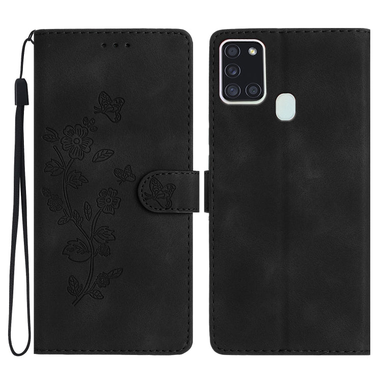 Flower Butterfly Embossing Pattern Leather Phone Case, For Samsung Galaxy A12, For Samsung Galaxy A42 5G, For Samsung Galaxy Note20 Ultra, For Samsung Galaxy Note20, For Samsung Galaxy A21s, For Samsung Galaxy S20 Ultra, For Samsung Galaxy S20         ...