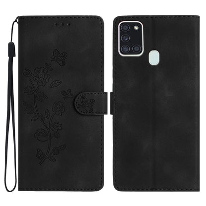 Flower Butterfly Embossing Pattern Leather Phone Case, For Samsung Galaxy A12, For Samsung Galaxy A42 5G, For Samsung Galaxy Note20 Ultra, For Samsung Galaxy Note20, For Samsung Galaxy A21s, For Samsung Galaxy S20 Ultra, For Samsung Galaxy S20         ...