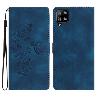 Flower Butterfly Embossing Pattern Leather Phone Case, For Samsung Galaxy S22 5G, For Samsung Galaxy A13 5G, For Samsung Galaxy M32, For Samsung Galaxy A41, For Samsung Galaxy A22 4G, For Samsung Galaxy A22 5G, For Samsung Galaxy S21 FE 5G             ...