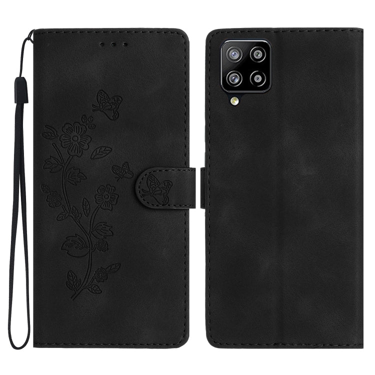 Flower Butterfly Embossing Pattern Leather Phone Case, For Samsung Galaxy S22 5G, For Samsung Galaxy A13 5G, For Samsung Galaxy M32, For Samsung Galaxy A41, For Samsung Galaxy A22 4G, For Samsung Galaxy A22 5G, For Samsung Galaxy S21 FE 5G             ...