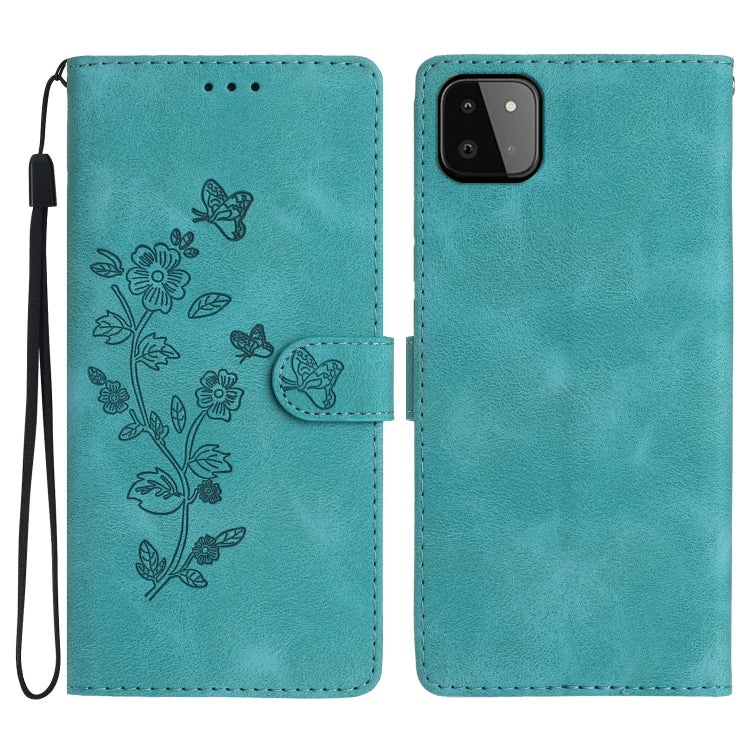 Flower Butterfly Embossing Pattern Leather Phone Case, For Samsung Galaxy S22 5G, For Samsung Galaxy A13 5G, For Samsung Galaxy M32, For Samsung Galaxy A41, For Samsung Galaxy A22 4G, For Samsung Galaxy A22 5G, For Samsung Galaxy S21 FE 5G             ...