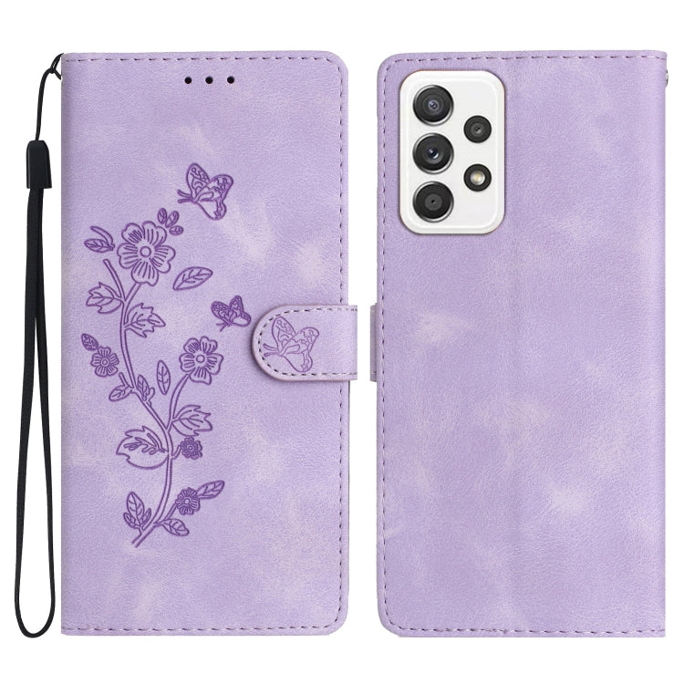 Flower Butterfly Embossing Pattern Leather Phone Case, For Samsung Galaxy A32 4G, For Samsung Galaxy A72 5G, For Samsung Galaxy A52 5G, For Samsung Galaxy A32 5G, For Samsung Galaxy S21 5G, For Samsung Galaxy S21+ 5G, For Samsung Galaxy S21 Ultra 5G   ...