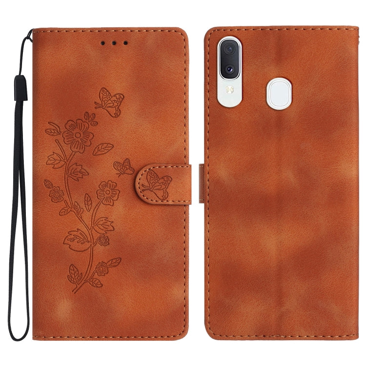 Flower Butterfly Embossing Pattern Leather Phone Case, For Samsung Galaxy A71 4G, For Samsung Galaxy A51 4G, For Samsung Galaxy A20s, For Samsung Galaxy Note10, For Samsung Galaxy Note10+, For Samsung Galaxy A20e, For Samsung Galaxy A70                ...