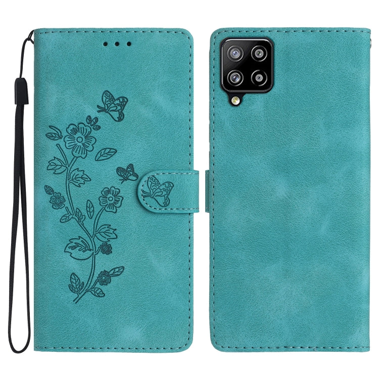 Flower Butterfly Embossing Pattern Leather Phone Case, For Samsung Galaxy A12, For Samsung Galaxy A42 5G, For Samsung Galaxy Note20 Ultra, For Samsung Galaxy Note20, For Samsung Galaxy A21s, For Samsung Galaxy S20 Ultra, For Samsung Galaxy S20         ...