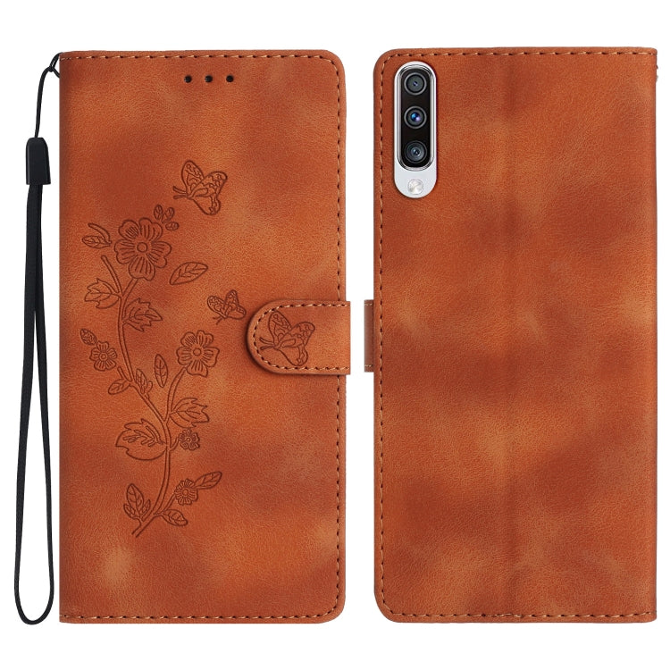 Flower Butterfly Embossing Pattern Leather Phone Case, For Samsung Galaxy A10 / M10, For Samsung Galaxy A20 / A30, For Samsung Galaxy A50, For Samsung Galaxy S10e, For Samsung Galaxy S10+, For Samsung Galaxy S10