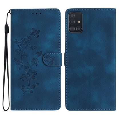 Flower Butterfly Embossing Pattern Leather Phone Case, For Samsung Galaxy A71 4G, For Samsung Galaxy A51 4G, For Samsung Galaxy A20s, For Samsung Galaxy Note10, For Samsung Galaxy Note10+, For Samsung Galaxy A20e, For Samsung Galaxy A70                ...