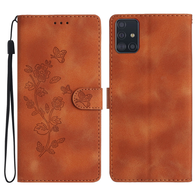 Flower Butterfly Embossing Pattern Leather Phone Case, For Samsung Galaxy A71 4G, For Samsung Galaxy A51 4G, For Samsung Galaxy A20s, For Samsung Galaxy Note10, For Samsung Galaxy Note10+, For Samsung Galaxy A20e, For Samsung Galaxy A70                ...