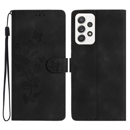 Flower Butterfly Embossing Pattern Leather Phone Case, For Samsung Galaxy S23 5G, For Samsung Galaxy A14 5G, For Samsung Galaxy A04, For Samsung Galaxy A04s, For Samsung Galaxy S20 FE, For Samsung Galaxy M53, For Samsung Galaxy M23                     ...