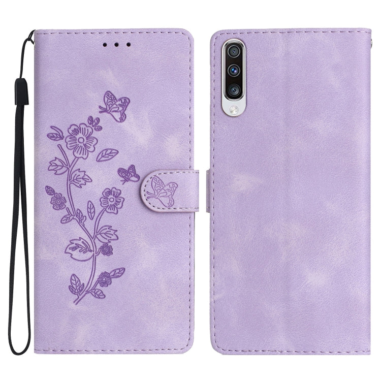 Flower Butterfly Embossing Pattern Leather Phone Case, For Samsung Galaxy A71 4G, For Samsung Galaxy A51 4G, For Samsung Galaxy A20s, For Samsung Galaxy Note10, For Samsung Galaxy Note10+, For Samsung Galaxy A20e, For Samsung Galaxy A70                ...