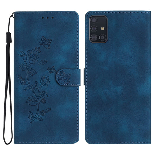 Flower Butterfly Embossing Pattern Leather Phone Case, For Samsung Galaxy A71 4G, For Samsung Galaxy A51 4G, For Samsung Galaxy A20s, For Samsung Galaxy Note10, For Samsung Galaxy Note10+, For Samsung Galaxy A20e, For Samsung Galaxy A70