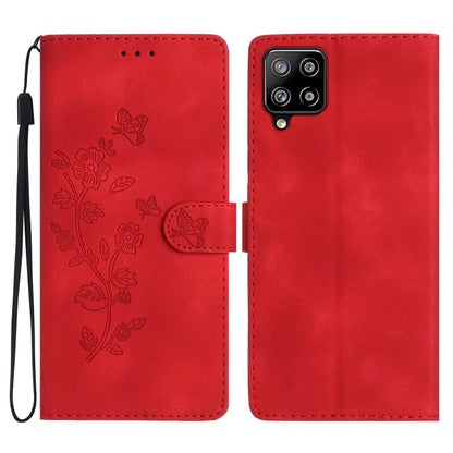 Flower Butterfly Embossing Pattern Leather Phone Case, For Samsung Galaxy S22 5G, For Samsung Galaxy A13 5G, For Samsung Galaxy M32, For Samsung Galaxy A41, For Samsung Galaxy A22 4G, For Samsung Galaxy A22 5G, For Samsung Galaxy S21 FE 5G             ...