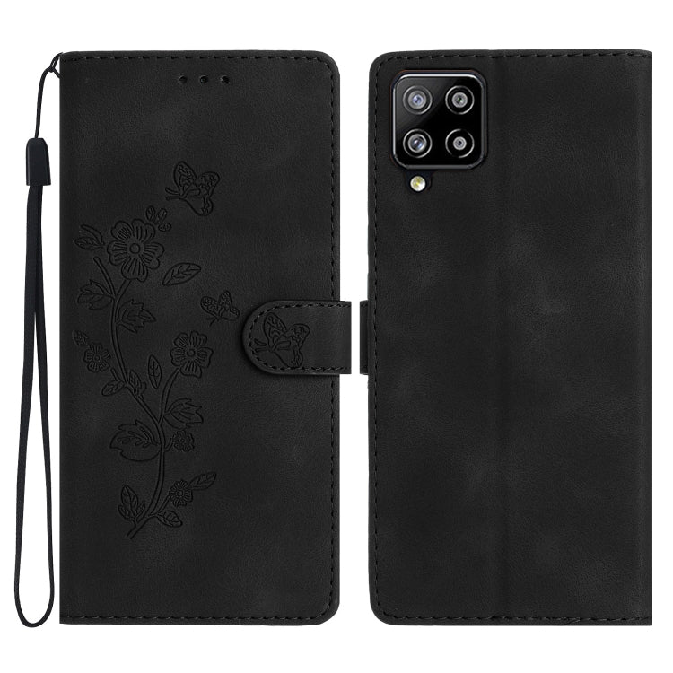 Flower Butterfly Embossing Pattern Leather Phone Case, For Samsung Galaxy S22 5G, For Samsung Galaxy A13 5G, For Samsung Galaxy M32, For Samsung Galaxy A41, For Samsung Galaxy A22 4G, For Samsung Galaxy A22 5G, For Samsung Galaxy S21 FE 5G             ...