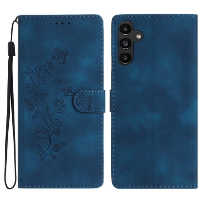 Flower Butterfly Embossing Pattern Leather Phone Case, For Samsung Galaxy A15, For Samsung Galaxy A35 5G, For Samsung Galaxy A23 5G, For Samsung Galaxy S24 Ultra 5G, For Samsung Galaxy A25 5G, For Samsung Galaxy S24+ 5G, For Samsung Galaxy S23 FE 5G   ...