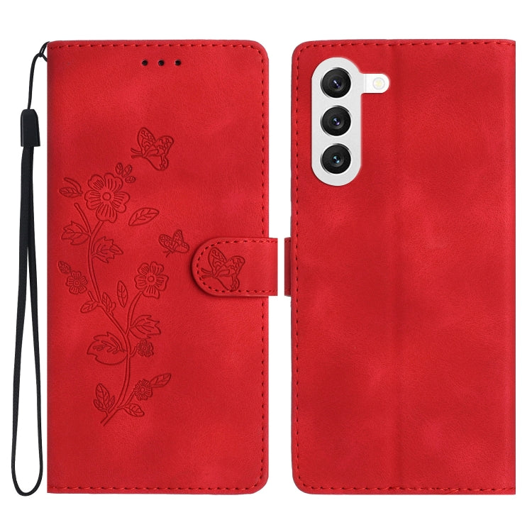 Flower Butterfly Embossing Pattern Leather Phone Case, For Samsung Galaxy A23 5G, For Samsung Galaxy S24 Ultra 5G, For Samsung Galaxy A25 5G, For Samsung Galaxy A15, For Samsung Galaxy A35 5G, For Samsung Galaxy A05, For Samsung Galaxy A04 Core        ...