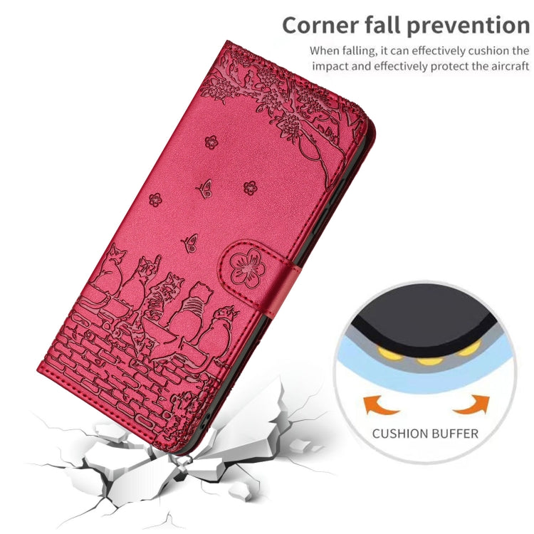 Cat Embossing Pattern Leather Phone Case with Lanyard, For Samsung Galaxy A13 4G, For Samsung Galaxy S22 Ultra, For Samsung Galaxy S22+, For Samsung Galaxy S22, For Samsung Galaxy A22 5G, For Samsung Galaxy S21 FE, For Samsung Galaxy A72               ...