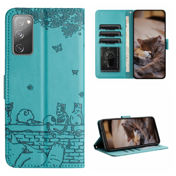 Cat Embossing Pattern Leather Phone Case with Lanyard, For Samsung Galaxy A54, For Samsung Galaxy A05s, For Samsung Galaxy A15, For Samsung Galaxy S23 FE, For Samsung Galaxy S23 Ultra, For Samsung Galaxy S23, For Samsung Galaxy S20 FE                  ...