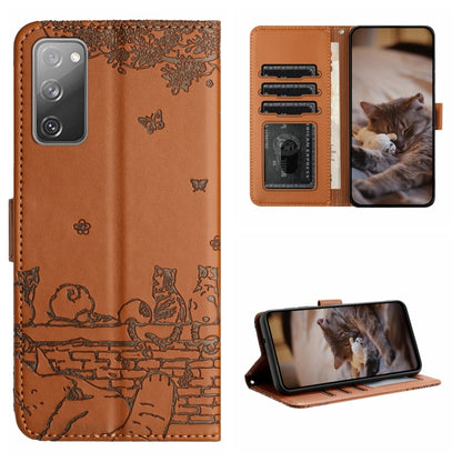 Cat Embossing Pattern Leather Phone Case with Lanyard, For Samsung Galaxy A54, For Samsung Galaxy A05s, For Samsung Galaxy A15, For Samsung Galaxy S23 FE, For Samsung Galaxy S23 Ultra, For Samsung Galaxy S23, For Samsung Galaxy S20 FE                  ...