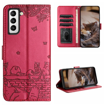 Cat Embossing Pattern Leather Phone Case with Lanyard, For Samsung Galaxy A32 5G, For Samsung Galaxy S21, For Samsung Galaxy S21+, For Samsung Galaxy S21 Ultra, For Samsung Galaxy A12, For Samsung Galaxy A71, For Samsung Galaxy A51