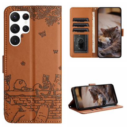 Cat Embossing Pattern Leather Phone Case with Lanyard, For Samsung Galaxy A13 4G, For Samsung Galaxy S22 Ultra, For Samsung Galaxy S22+, For Samsung Galaxy S22, For Samsung Galaxy A22 5G, For Samsung Galaxy S21 FE, For Samsung Galaxy A72               ...
