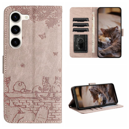 Cat Embossing Pattern Leather Phone Case with Lanyard, For Samsung Galaxy A54, For Samsung Galaxy A05s, For Samsung Galaxy A15, For Samsung Galaxy S23 FE, For Samsung Galaxy S23 Ultra, For Samsung Galaxy S23, For Samsung Galaxy S20 FE                  ...