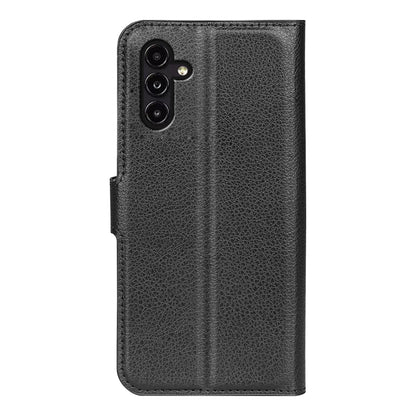 Litchi Texture Horizontal Flip Phone Case with Holder, For Samsung Galaxy A14 5G