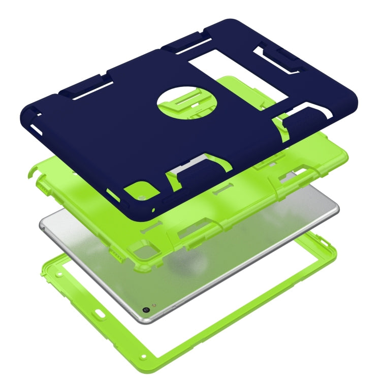 Shockproof PC + Silicone Protective Case，with Holder, For Samsung Galaxy Tab A 10.1 (2019) T510, For Samsung Galaxy Tab A 10.5 T590, For Samsung Galaxy Tab S5e T720, For iPad Air, For iPad 9.7(2017), For iPad Pro 10.5 inch (2017), For iPad Pro 11 (2018...