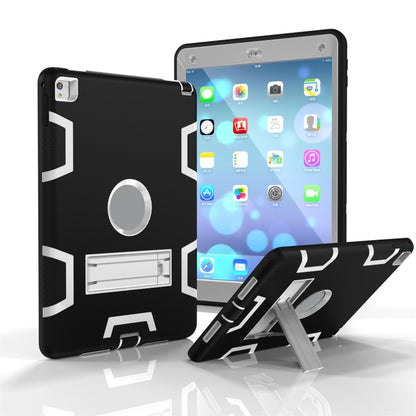 Shockproof PC + Silicone Protective Case，with Holder, For Samsung Galaxy Tab A 10.1 (2019) T510, For Samsung Galaxy Tab A 10.5 T590, For Samsung Galaxy Tab S5e T720, For iPad Air, For iPad 9.7(2017), For iPad Pro 10.5 inch (2017), For iPad Pro 11 (2018...
