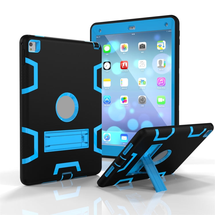 Shockproof PC + Silicone Protective Case，with Holder, For Samsung Galaxy Tab A 10.1 (2019) T510, For Samsung Galaxy Tab A 10.5 T590, For Samsung Galaxy Tab S5e T720, For iPad Air, For iPad 9.7(2017), For iPad Pro 10.5 inch (2017), For iPad Pro 11 (2018...
