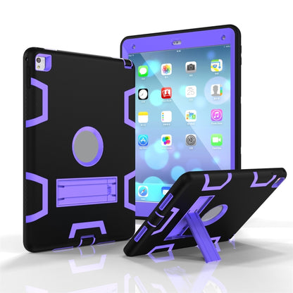 Shockproof PC + Silicone Protective Case，with Holder, For Samsung Galaxy Tab A 10.1 (2019) T510, For Samsung Galaxy Tab A 10.5 T590, For Samsung Galaxy Tab S5e T720, For iPad Air, For iPad 9.7(2017), For iPad Pro 10.5 inch (2017), For iPad Pro 11 (2018...
