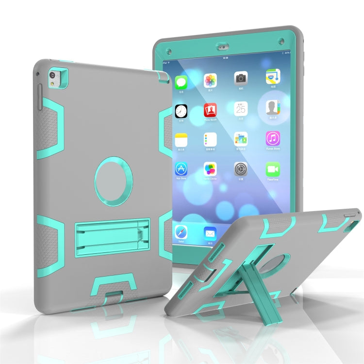Shockproof PC + Silicone Protective Case，with Holder, For Samsung Galaxy Tab A 10.1 (2019) T510, For Samsung Galaxy Tab A 10.5 T590, For Samsung Galaxy Tab S5e T720, For iPad Air, For iPad 9.7(2017), For iPad Pro 10.5 inch (2017), For iPad Pro 11 (2018...