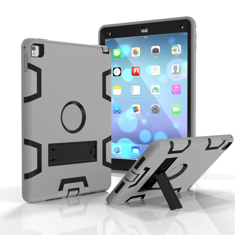 Shockproof PC + Silicone Protective Case，with Holder, For Samsung Galaxy Tab A 10.1 (2019) T510, For Samsung Galaxy Tab A 10.5 T590, For Samsung Galaxy Tab S5e T720, For iPad Air, For iPad 9.7(2017), For iPad Pro 10.5 inch (2017), For iPad Pro 11 (2018...