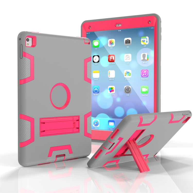 Shockproof PC + Silicone Protective Case，with Holder, For Samsung Galaxy Tab A 10.1 (2019) T510, For Samsung Galaxy Tab A 10.5 T590, For Samsung Galaxy Tab S5e T720, For iPad Air, For iPad 9.7(2017), For iPad Pro 10.5 inch (2017), For iPad Pro 11 (2018...