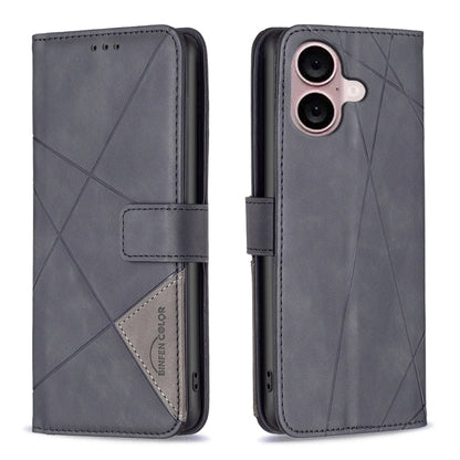 Magnetic Buckle Rhombus Texture Leather Phone Case, For iPhone 17 Pro Max, For iPhone 17 Pro, For iPhone 17, For iPhone Air, For iPhone 16 Pro Max, For iPhone 16 Pro, For iPhone 16 Plus, For iPhone 16
