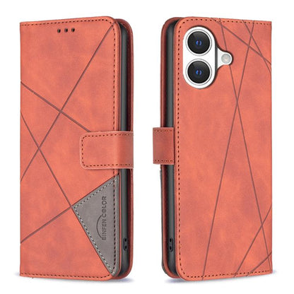 Magnetic Buckle Rhombus Texture Leather Phone Case, For iPhone 18 Pro/17 Pro, For iPhone 18 Pro Max/17 Pro Max, For iPhone 17, For iPhone 17 Air, For iPhone 16 Pro Max, For iPhone 16 Pro, For iPhone 16 Plus, For iPhone 16