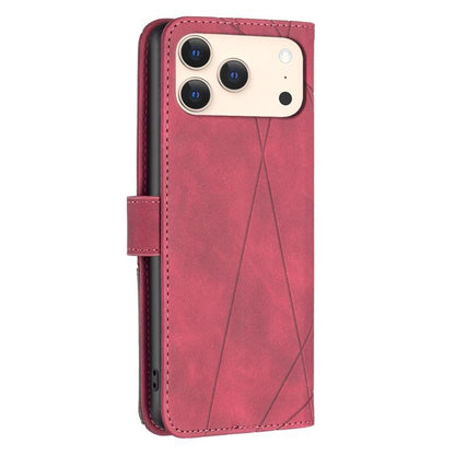 Magnetic Buckle Rhombus Texture Leather Phone Case, For iPhone 18 Pro/17 Pro, For iPhone 18 Pro Max/17 Pro Max, For iPhone 17, For iPhone 17 Air, For iPhone 16 Pro Max, For iPhone 16 Pro, For iPhone 16 Plus, For iPhone 16