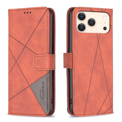 Magnetic Buckle Rhombus Texture Leather Phone Case, For iPhone 17 Pro Max, For iPhone 17 Pro, For iPhone 17, For iPhone Air, For iPhone 16 Pro Max, For iPhone 16 Pro, For iPhone 16 Plus, For iPhone 16