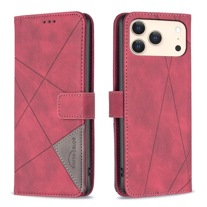 Magnetic Buckle Rhombus Texture Leather Phone Case, For iPhone 17 Pro Max, For iPhone 17 Pro, For iPhone 17, For iPhone Air, For iPhone 16 Pro Max, For iPhone 16 Pro, For iPhone 16 Plus, For iPhone 16