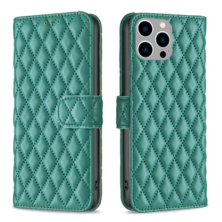 Diamond Lattice Wallet Flip Leather Phone Case, For iPhone 16, For iPhone 15 Pro Max, For iPhone 15 Pro, For iPhone 15 Plus, For iPhone 15