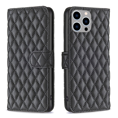 Diamond Lattice Wallet Flip Leather Phone Case, For iPhone 16, For iPhone 15 Pro Max, For iPhone 15 Pro, For iPhone 15 Plus, For iPhone 15