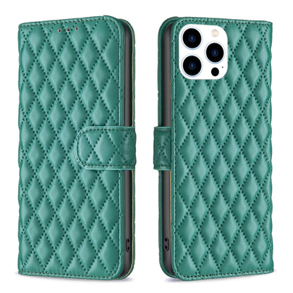 Diamond Lattice Wallet Flip Leather Phone Case, For iPhone 16, For iPhone 15 Pro Max, For iPhone 15 Pro, For iPhone 15 Plus, For iPhone 15